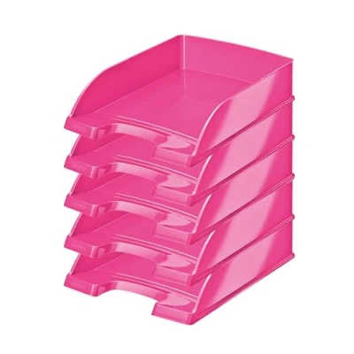 Bild av Leitz WOW Brevkorg, A4, rosa metallic, 5 pack, 52263023