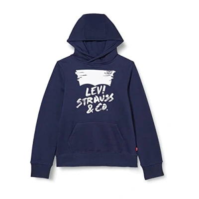 Bild av Levi&#039;s Kids POJKE SKETCHED LOGO PULLOVER HOODIE BLÅ 8år