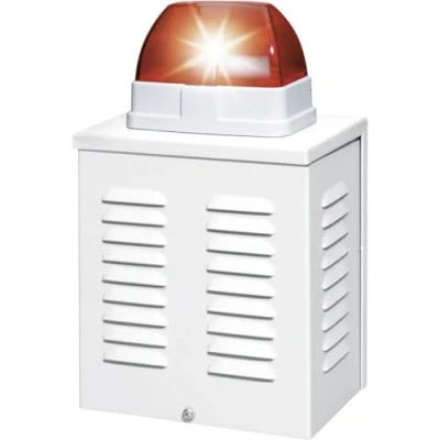 Bild av ABUS tråd kombisignalgivare SG1650 optiskt akustisk 110 dB sabotaskydd ytmonterad röd (b x h d) 190 310 115 mm