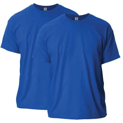 Bild av Gildan herr bomulls t shirt (förpackning med 2), Antik kunglig, S