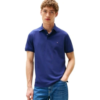 Bild av Tommy Hilfiger Herr S/S pikétröjor, Blå (Preppy Navy), XS