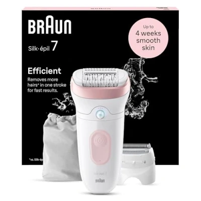 Bild av Braun Silk épil 7 Epilator SE7 030 (vit/flamingo)
