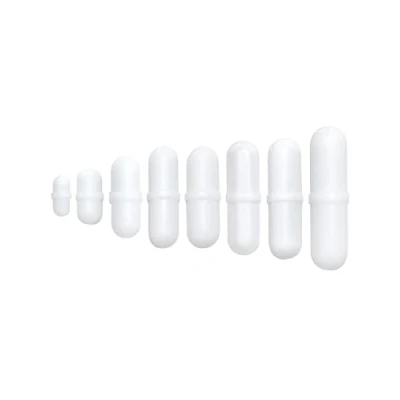 Bild av QWORK Uppsättning av 8 PTFE magnetisk omrörare, typ B omrörningsblandare omrörningsstänger för laboratorium mixer (vit)
