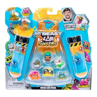 Bild av MrBeast Lab Swarms Atomic Series 12 pack Python Panther, lägg till vatten, skaka provröret och avslöja 2 av 12, 1 tum (2,5 cm) samlarobjekt mikrodjur. 85+ att samla på!