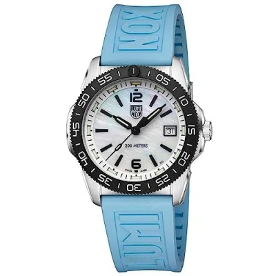 Bild av Luminox Analog schweizisk kvartsurverk klocka för män med gummiarmband XS.3124M, svart, Rem