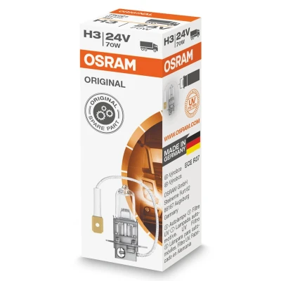 Bild av OSRAM 64156 Ampoule, projecteur longue portée H3 24V 70W 3200K Halogène IVECO: EuroTech MT, DAILY 2 Kasten/Kombi, SCANIA: P,G,R,T series