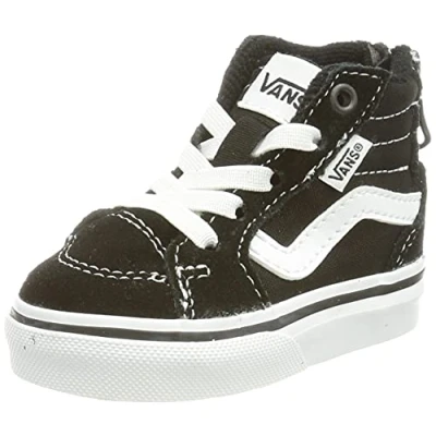 Bild av Vans Unisex barn Filmore Hi Zip sneakers, Mocka canvas svart vit, 18 EU