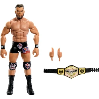 Bild av Mattel WWE Elite Actionfigurer och tillbehör, serie #110 Austin Theory 6&quot; samlarobjekt med 25 ledpunkter utbytbara händer