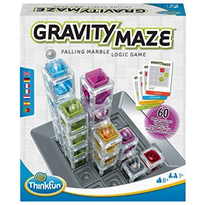 Bild av ThinkFun Gravity Maze Falling Marble Challenge Logic Brain Game and STEM Toy for Kids Age 8 Years Up 2022 Version