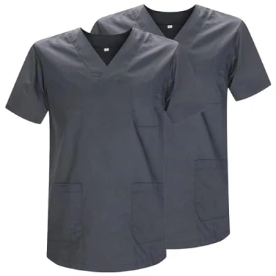Bild av MISEMIYA Pack 2 st Sanitär hjälm Unisex Sanitära uniformer Medical Uniform Ref.817 * 2, Grå 21, S