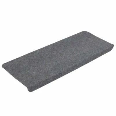 Bild av vidaXL trappstegsmattor självhäftande 15 st 65x24,5x3,5 cm grå, matta trapp, trappstegsmatta, trappsteg, mattor
