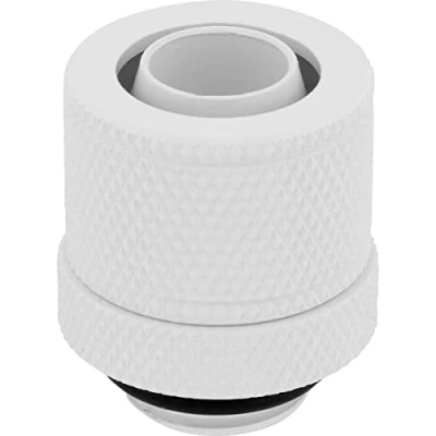 Bild av Corsair Hydro X serien XF komprimering 10/13 mm (3/8 tum eller 1/2 tum) ID/OD beslag, fyrpack (G1/4 BSPP porttrådar, solid mässings hållbarhet, kompatibel med ytterligare adaptrar) vit