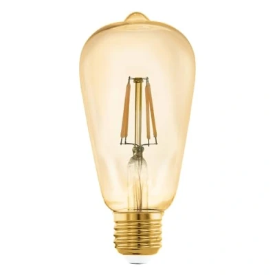 Bild av EGLO connect.z Smart Home LED lampor E27, ST64, ZigBee, app och röststyrning, dimbar, varmvitt, 500 Lumen, 5,5 W, vintage bärnstensfärgad