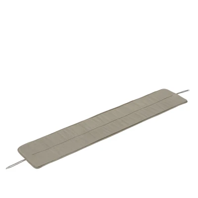 Bild av Muuto Linear Steel Bench Seat Pad Kuddar för utomhusbruk Light grey / 170 L169 x D32,4 H1 cm