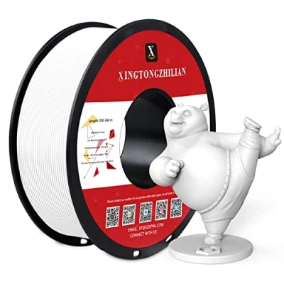 Bild av PETG filament 1,75 mm, 3D skrivar filament, dimensionsnoggrannhet +/ 0,02 utskrift material för skrivare, 1 kg/1 spole vit
