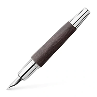 Bild av Faber Castell 148220 Reservoarpenna e motion trä, svart, fjäderbredd M, inkl. presentförpackning och omvandlare