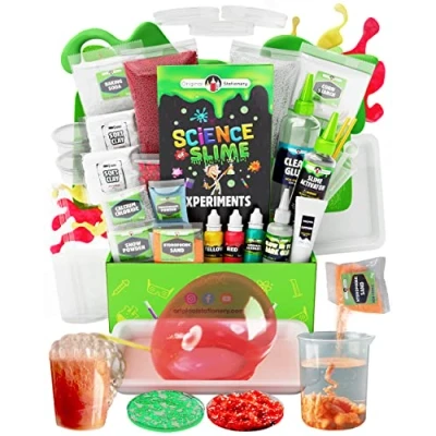 Bild av Original Stationery Vetenskaplig Slime kit för flickor och pojkar, komplett att göra Fluffy, Crunchy Oobleck, Science Games barn