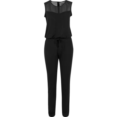 Bild av Urban Classics Ladies TECH MESH LONG Jumpsuit Overall / Jumpsuit, Storlek: Medium, Black