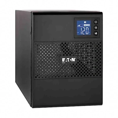 Bild av Eaton 5SC 500 IEC USV Tower Line interaktiv avbrottsfri strömförsörjning 5SC500i 500VA (4 utgångar C13 10A, Shutdown programvara, AVR spänningsregulator, inkl. USB kabel) svart