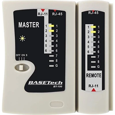 Bild av Kabeltestare BT 100 Basetech Lämplig för RJ 45, 11