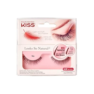 Bild av KISS Look So Natural Collection, 1 par konstgjorda ögonfransar, sy, innehåller ögonfranslim