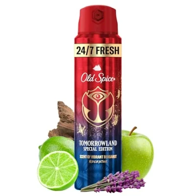 Bild av Old Spice Tomorrowland Special Edition deodorantspray 150 ml, 24/7 fräsch med daglig användning, långvarig doft i parfymkvalitet, skyddar mot lukt, utan aluminiumsalter