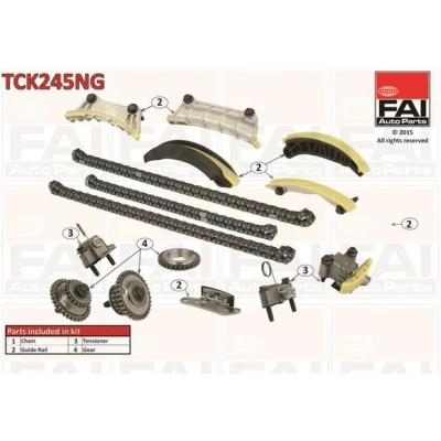 Bild av FAI AutoParts TCK245NG Jeu de distribution à chaînes sans joints, avec roues dentées Simplex, chaîne faible bruit OPEL: Vectra C CC