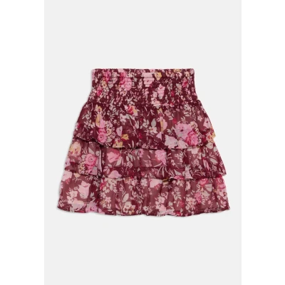Bild av Lindex Flounces AND Smock Minikjol för barn, Storlek: 128, Dusty red