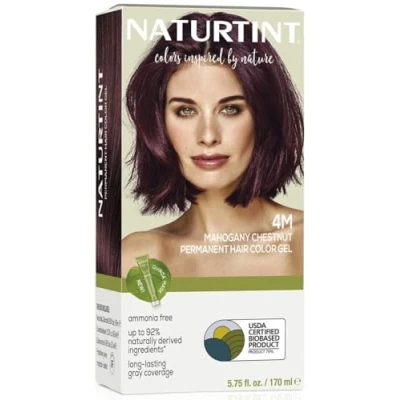 Bild av Naturtint permanent hårfärg, 4 m mahognykastanj, 155 ml