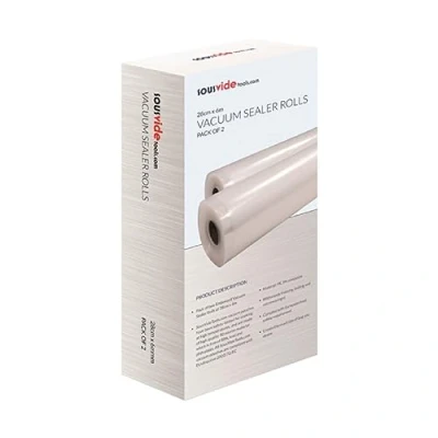 Bild av Sous Vide Tools Vakuumtätningsrullar för Vakuumtätningsmaskiner, Genomskinlig, 28 cm x 6 m, 2 st