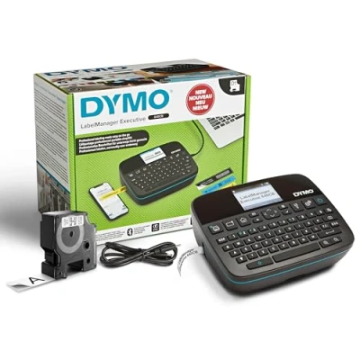 Bild av DYMO LabelManager Executive 640 CB bärbar etikettskrivare kompakt märkningsenhet med QWERTZ tangentbord Bluetooth och USB anslutning kompatibla D1 etiketter