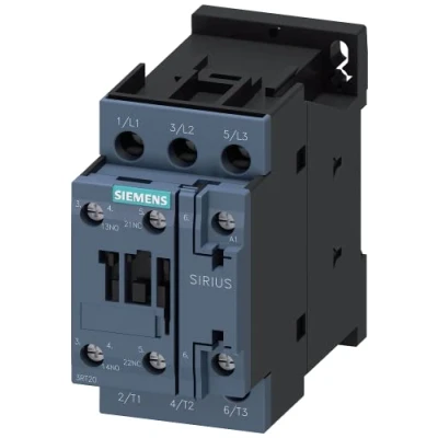 Bild av Siemens 3RT2026 1AF00 Kontaktor 1 Sl + Öp/1 Sl, 11 kW, AC 110 V