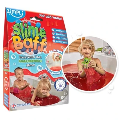 Bild av Slime Baff slimpulver för badkaret, röd, 150 g (1 pack)