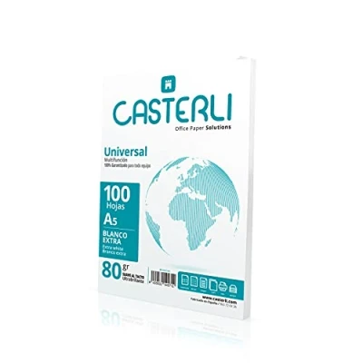 Bild av Casterli Folios, 100 extra vita ark, A5, 80 gr papper, multifunktionspapper för skrivare