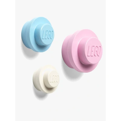 Bild av LEGO Väggkrok 3 pack, Blå/Rosa/Vit