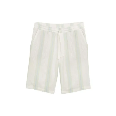 Bild av TOM Tailor Denim Shorts, Storlek: Small, Off white big structure stripe