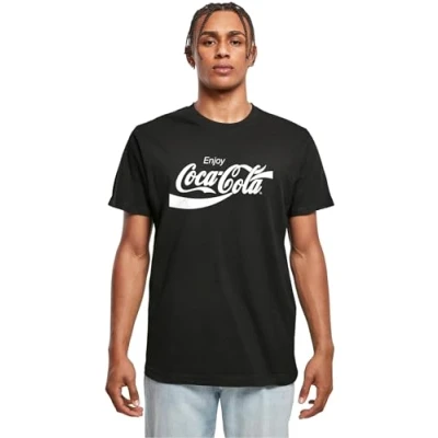 Bild av Merchcode COCA COLA LOGO Tshirt med print, Storlek: Small, Black