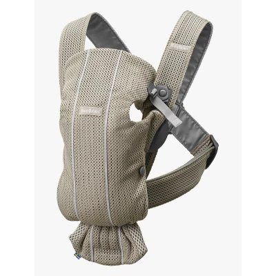 Bild av BabyBjörn Mini Bärsele 3D Mesh, Grey Beige