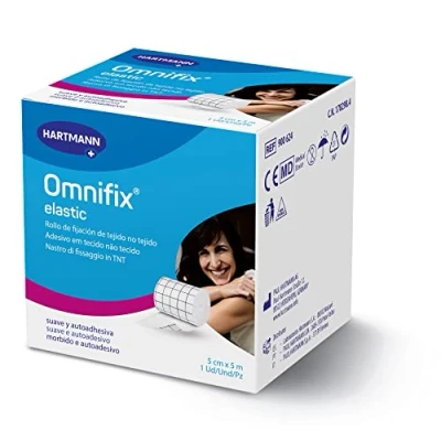 Bild av Omnifix Elastisk: Stor Tolerans Spärr för fullständig täckning och fixering av bandage; 5 m x cm