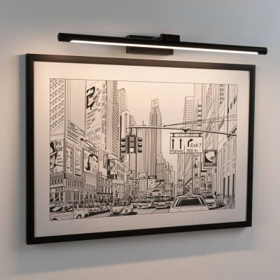 Bild av Paulmann Mingo LED tavelbelysning 61,5 cm svart