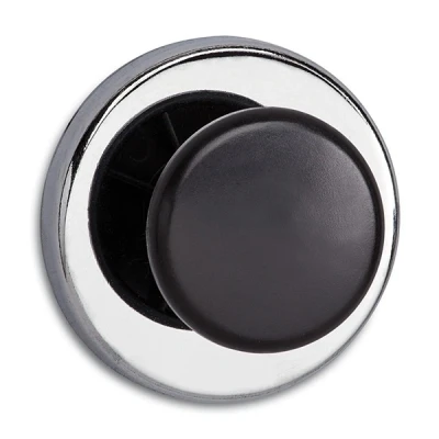 Bild av Maul 12 Kg Häftkraft, 67 x 33 mm Kraftmagnet Med Greppknapp, Rund, Stål/Plast