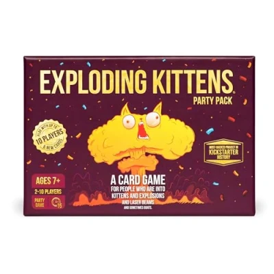 Bild av Party Pack by Exploding Kittens Card Games for Adults Teens &amp; Kids Fun Family A Russian Roulette Game