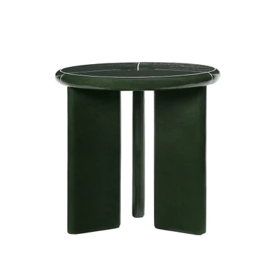 Bild av Ferm Living Deya Side Table Sidobord Dark Green Ø47 x H45 CM