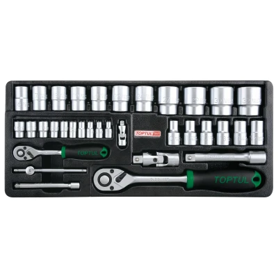 Bild av TOPTUL GPAQ0502 Kit de clés polygonales doubles 8х10, 11х13, 12х14, 17х19, 22х24 5 Acier chrome vanadium