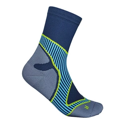 Bild av Bauerfeind Löparstrumpor &quot;Run Performance Mid Cut Socks&quot; för jogging och träning, Män, 1 Par Sportstrumpor med Funktionszoner (Infinity Zone Technology), Funktionsstrumpor
