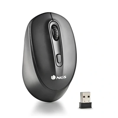 Bild av NGS SMOG RB Uppladdningsbar, Mångsidig, Trådlös mus Med LED Belysning, Bluetooth 3.0/5.0 Teknik, 2,4 Ghz, 10M Räckvidd, 50 Timmars Batteritid, Svart Färg