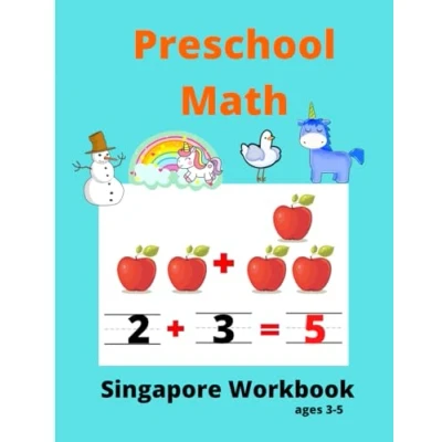 Bild av Singapore Math Preschool Workbook Ages 3 5: Activity Book For Kids (Tracing Numbers,Counting Numbers,Addition,Subtraction,Mental Math,Shapes) Practice at Home