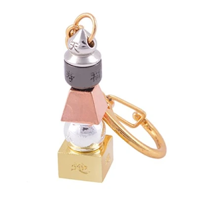 Bild av juanxian Feng Shui 5 element Pagod nyckelring W gratis Mxsabrina röd sträng armband SKU: W1101, flerfärgad, en storlek