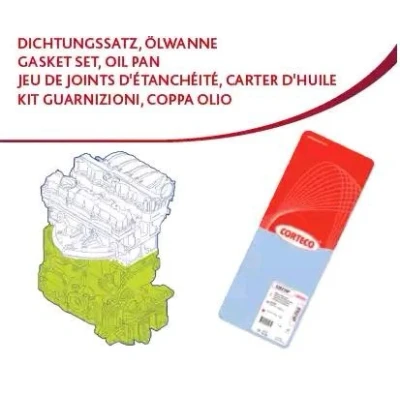 Bild av CORTECO 427207P Jeu de joints d&#039;étanchéité, carter vilebrequin avec bague d&#039;étanchéité vilebrequin, joint d&#039;étanchéite RENAULT: CLIO 2