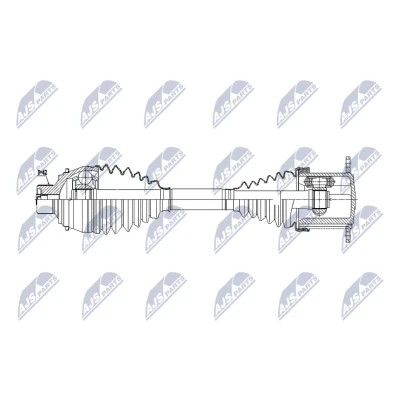 Bild av Drivaxel, framaxel höger, vänster, audi a6 allroad c8, c8 avant, a7 sportback, 4K0407271B, 4K0407271G